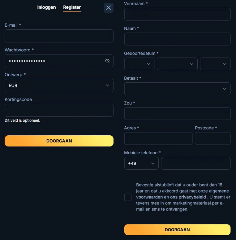 Kaleo Casino Registratie